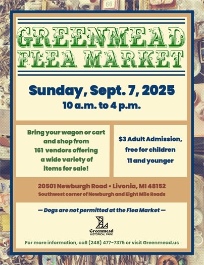 Greenmead Fall Flea Market 2025 Flyer