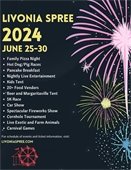 A flyer for The Livonia Spree