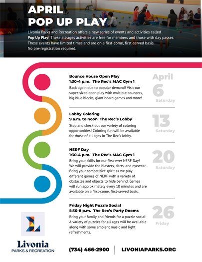 Come participate in more fun activities!