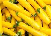 A bunch of fresh yellow squash