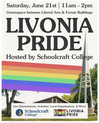 Flyer for Livonia Pride