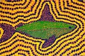 Aboriginal dot painting of a fish
