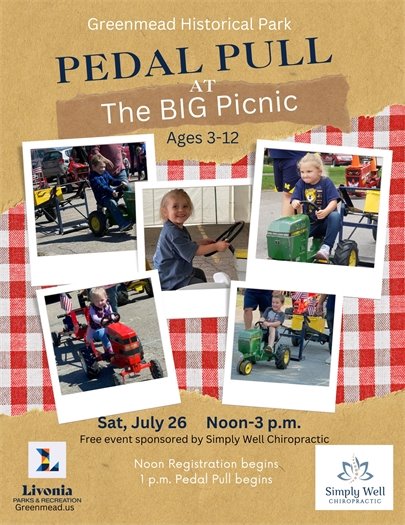 Flyer for a Pedal Pull at The BIG Picnic