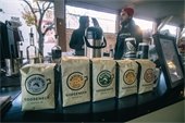 Bags of Gooseneck Coffee Co. coffee