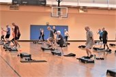 Adults participating in Step Fitness
