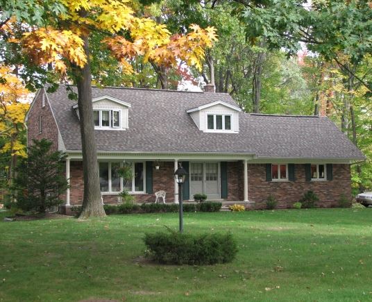 A Modest Brick House with a Sizeable Lawn