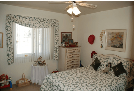 Bedroom with a window