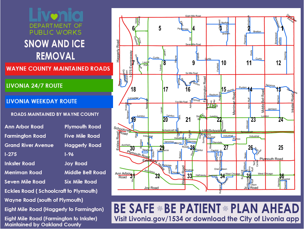 Snow and Ice Control Map